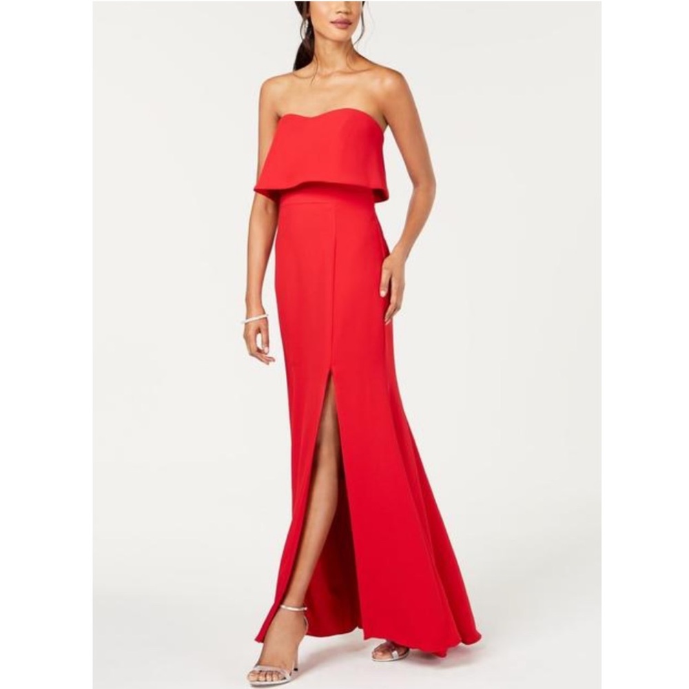 XSCAPE Strapless Popover Evening Gown Size 4